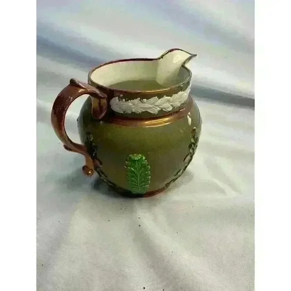 Gorgeous Enoch Wood & Son English Copper Lustre Pitcher Early 19th Century Rare - Picture 2 of 4